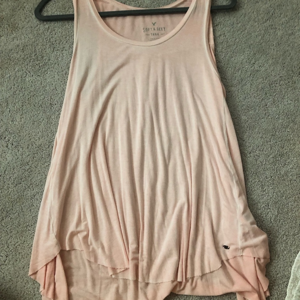 soft and sexy light pink tank top 🌸
